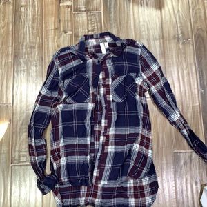 Plaid flannel shirt